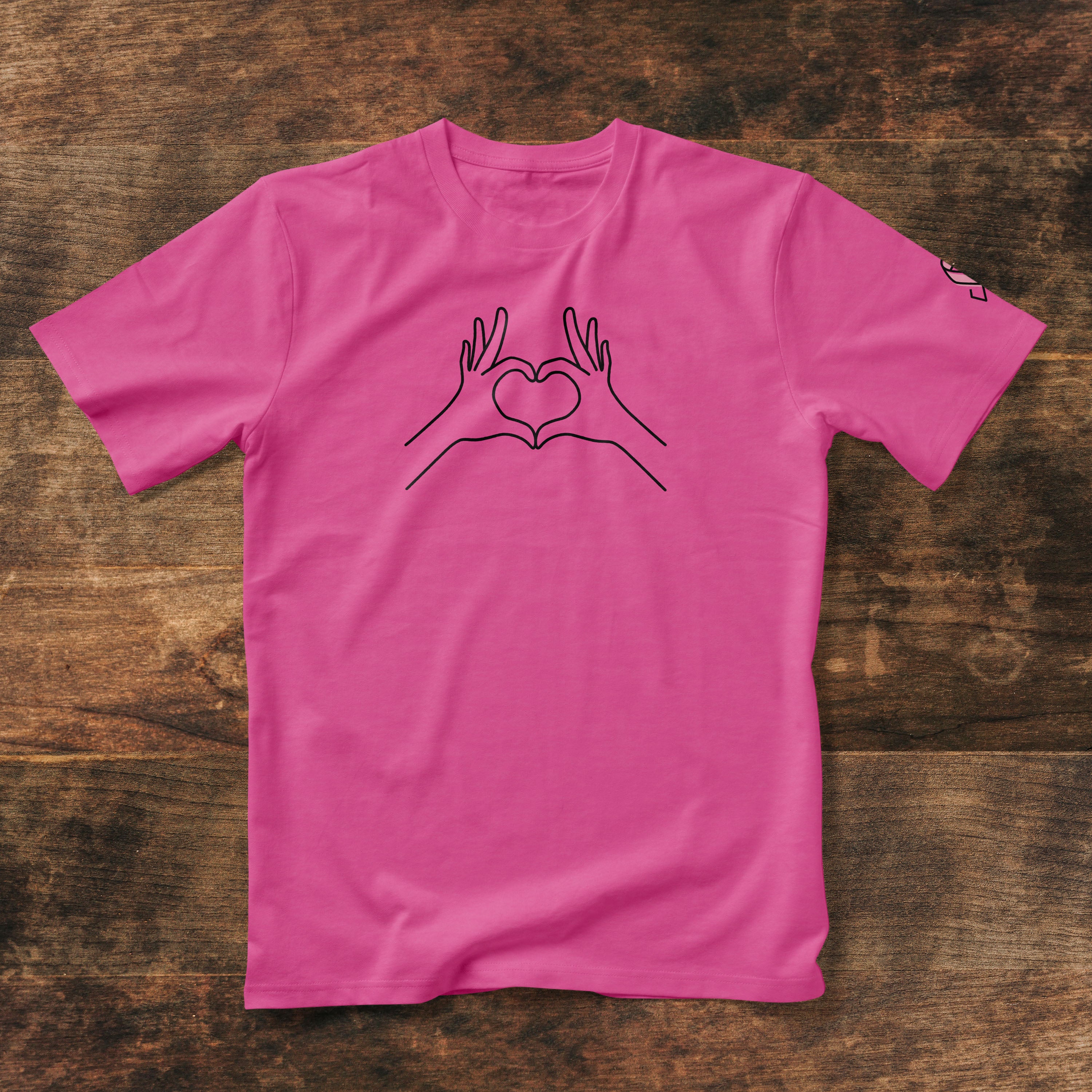 Love Tee (Pink or Black) - Breast Cancer Awareness