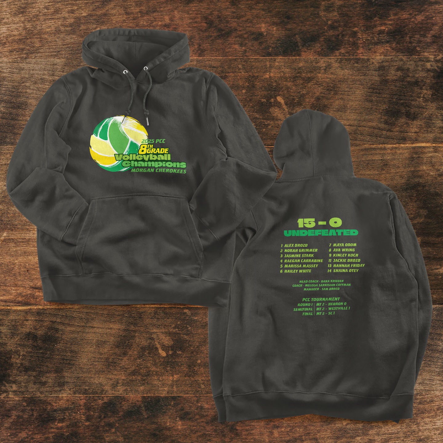 Morgan Volleyball - 8th Grade Champions