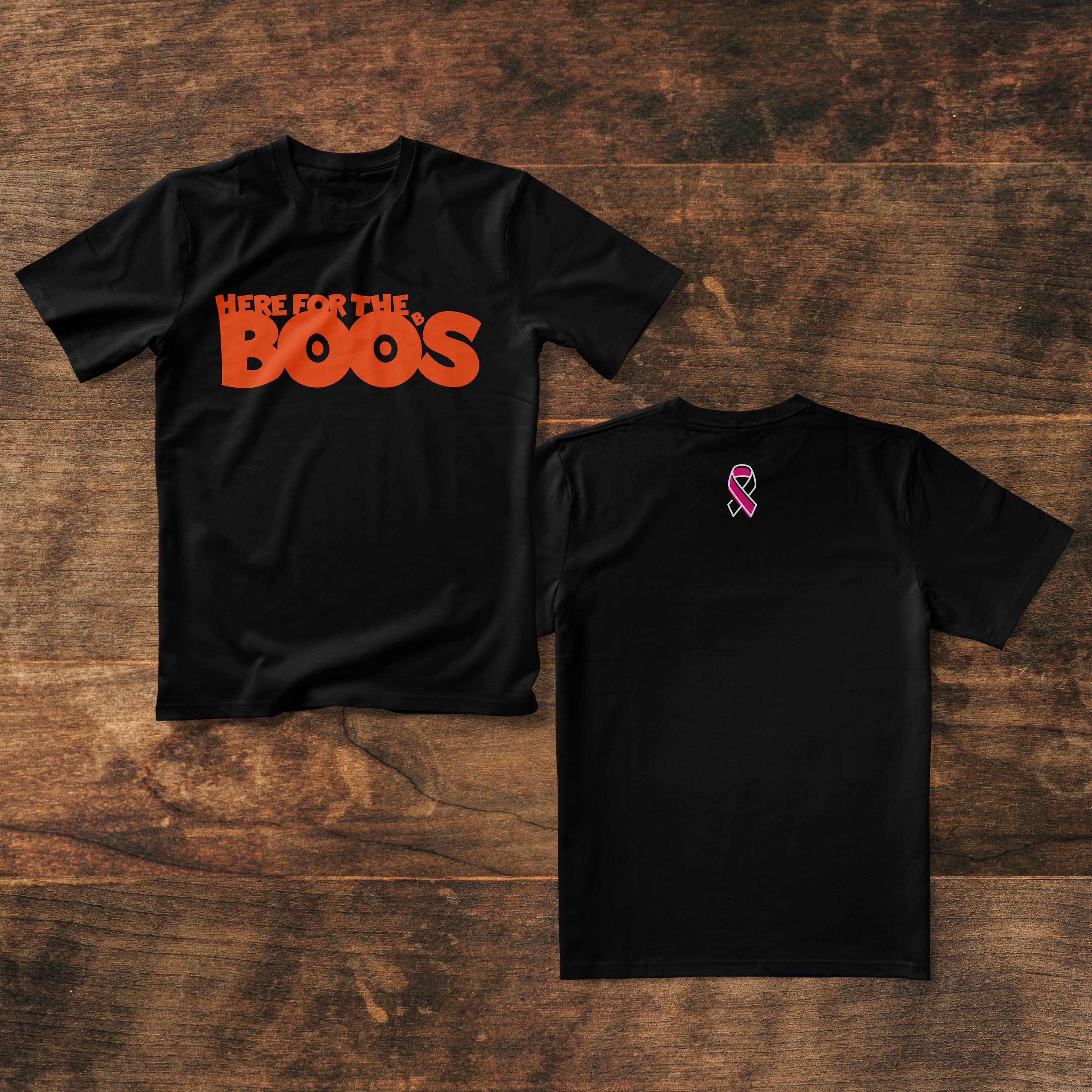 Here for the Boo(b)s - Breast Cancer Awareness Tee