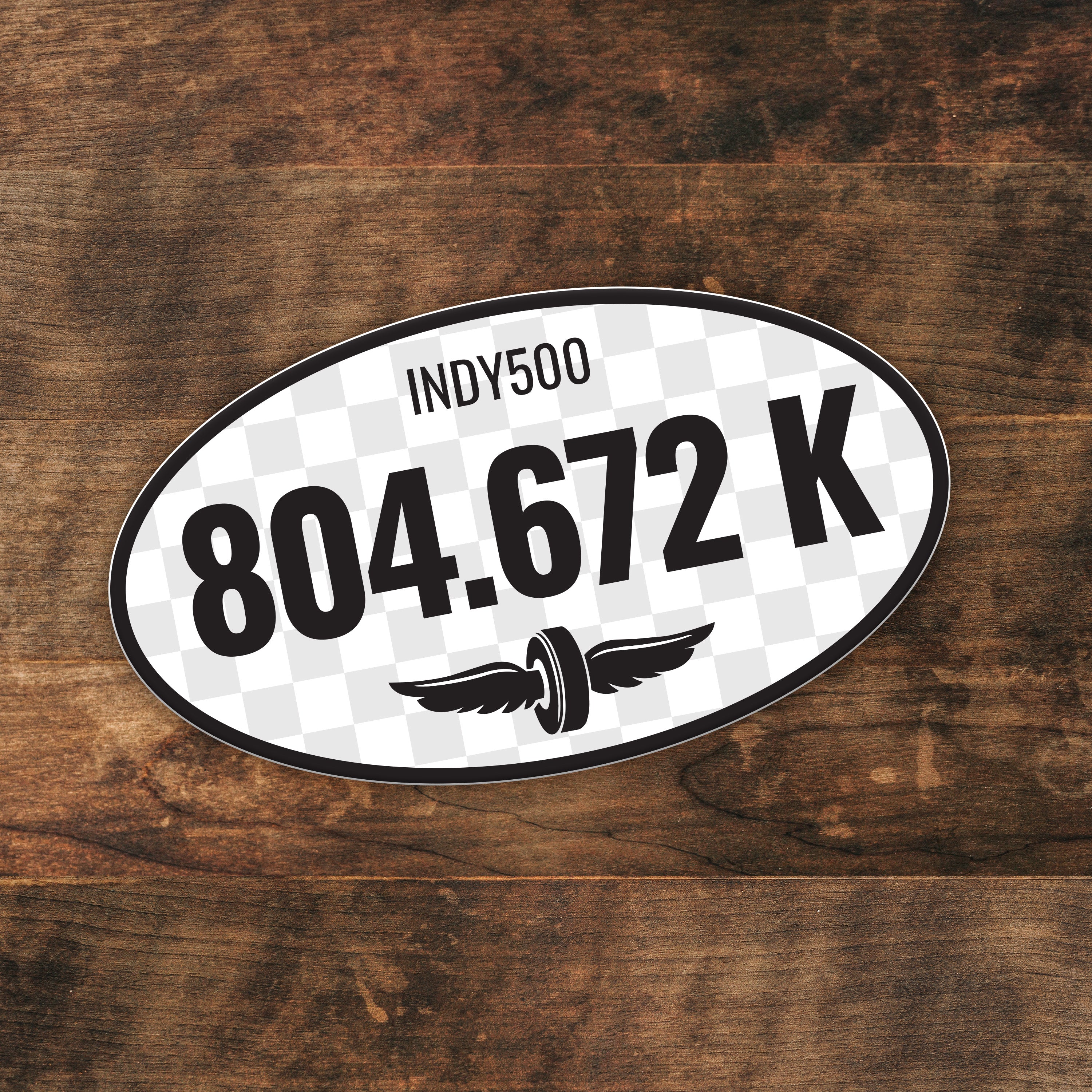 Indy 500 - 804.672K Sticker (3 Sizes Available)