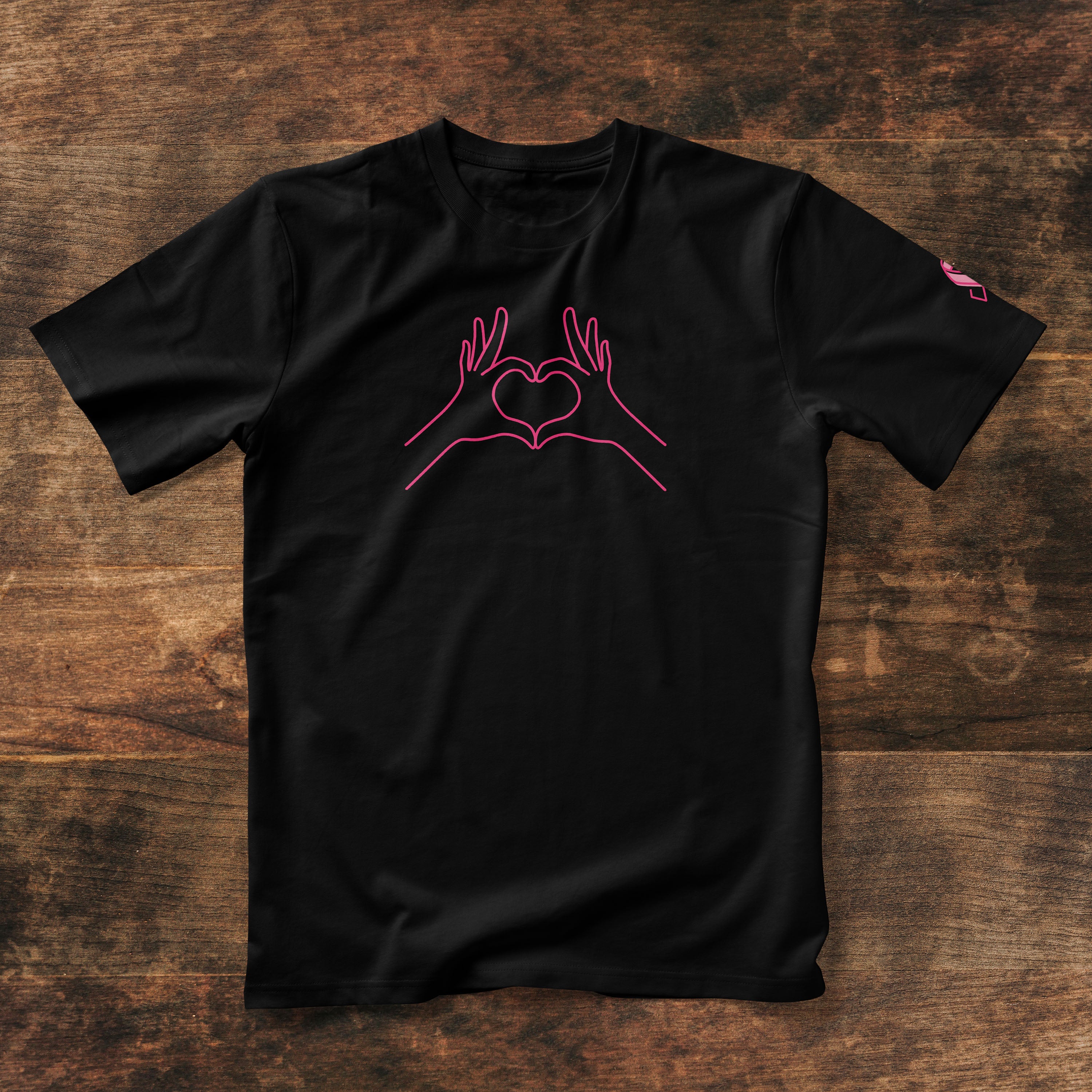Love Tee (Pink or Black) - Breast Cancer Awareness